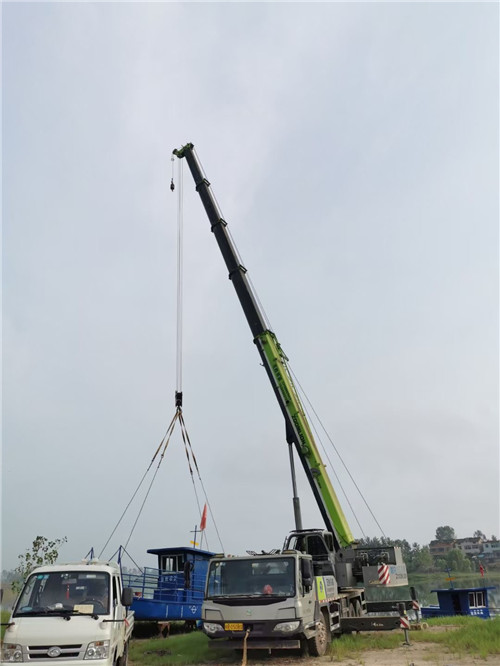 陇西县桥梁建设吊装案例